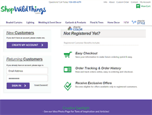 Tablet Screenshot of myaccount.shopwildthings.com